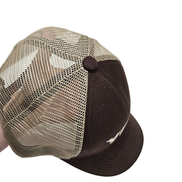 Yeti Coolers Brown & Tan Trucker Hat Adjustable Snapback Mesh Back Cotton Blend - Picture 7 of 9